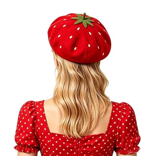 Zasy Casual Wool Beret Hat Classic French Artist Beanies Handmade Cap for Women thumbnail 7