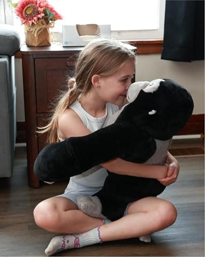 MaoGoLan Big Gorilla Stuffed Animal,23.6" Giant Gorilla Plush Toy,Soft and Cuddly Companion Plushie Gift for Gorilla Lover,Theme-Party Favor,Kids thumbnail 2