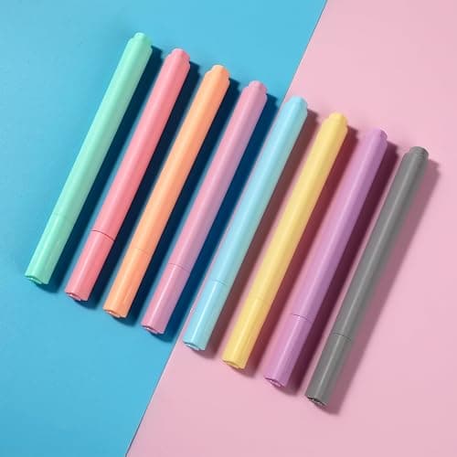 EEOYU Dry Erase Markers, Cute Aesthetic Marker with 8 Colors, Erasable Low-odor Children's Whiteboard Pen, Marker Pens for Home Office and Classroom (8) thumbnail 6