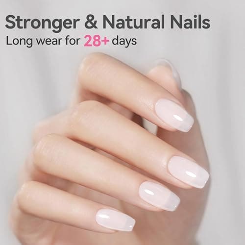 BORN PRETTY Builder Gel for Nails, 8-in-1 Milky White Clear Builder Nail Gel for Nail Apex and Gel Extension Strengthener, Nail GLue Gel Hard Gel Base Rhinestone Nail Glue Gel in a Bottle 15ml thumbnail 4