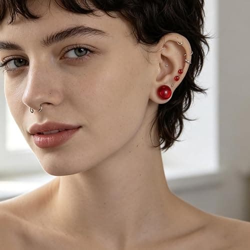 Maxbott 2 PCS Glass Ear Stretching Kit Glass Ear Plugs Tunnels Set (3mm-25mm) Complete Ear Gauge Kit for Safe & Comfortable Stretching Hypoallergenic Body Jewelry for Men & Women thumbnail 3