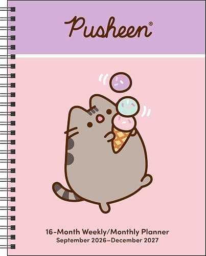 Pusheen 16-Month 2026-2027 Weekly/Monthly Planner Calendar - Image 1