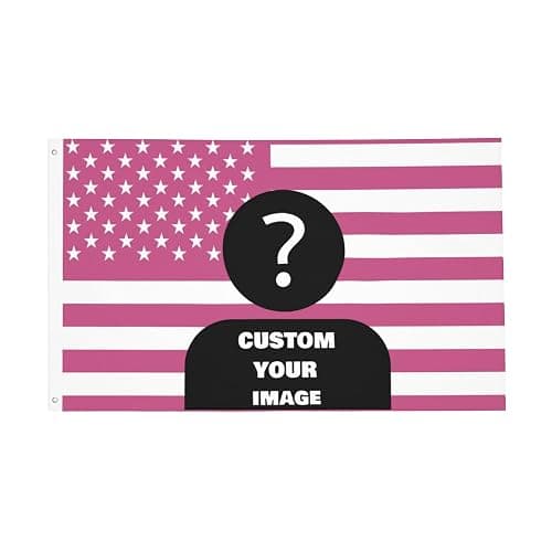 Custom Pink American Flag 3x5ft Custom Flag Design Image Personalized American Flags Customized Tapestry Poster For Clubs Bars Bedroom Room Dorm Concerts Outdoor Garden Decor thumbnail 7
