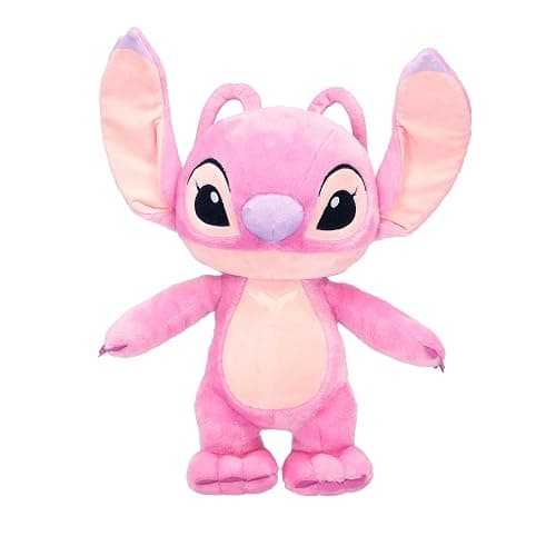 Kids Preferred Disney Baby Lilo & Stitch Angel Soft Huggable Stuffed Animal Cute Plush Toy for Toddler Boys and Girls, Gift for Kids, Pink Angle 16 Inches - Image 1
