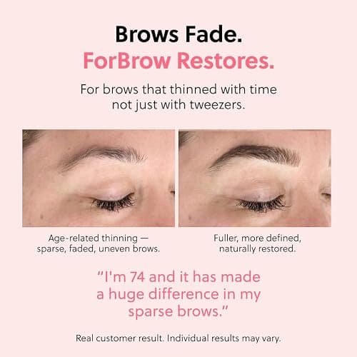 ForChics Eyebrow Serum – Sparse to Full Brows in 2 Weeks – Prostaglandin-Free and Hormone-Free Formula – Peptides + Biotin + Natural Extracts – Vegan and Cruelty-Free – 3ml thumbnail 10