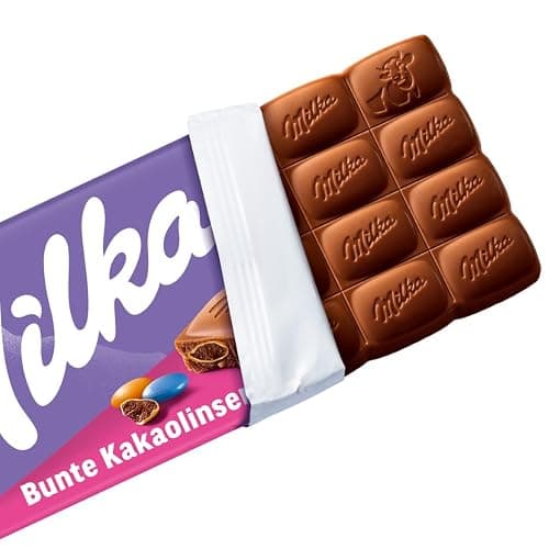 Milka Schokolade mit bunten Kakaolinsen – Alpenmilch-Schokolade mit knackigen Schoko-Linsen – 100g thumbnail 2