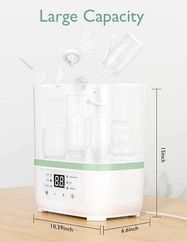 Momcozy Bottle Sterilizer and Dryer, 8-in-1 Electric Steam Baby Bottle Sterilizer for Baby Bottles, Baby stuffs & Breast Pump Accessories thumbnail 3