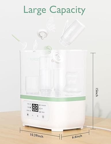 Momcozy Bottle Sterilizer and Dryer, 8-in-1 Electric Steam Baby Bottle Sterilizer for Baby Bottles, Baby stuffs & Breast Pump Accessories thumbnail 4
