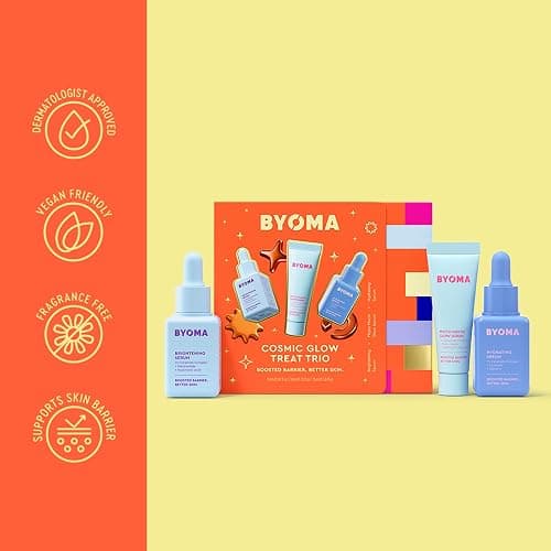 BYOMA Cosmic Glow Treat Trio - 15ml Brightening & Hydrating Mini Serums + 10ml Mini Phyto-Mucin Glow Serum, Lightweight, Non-Sticky Formula, Vegan thumbnail 6
