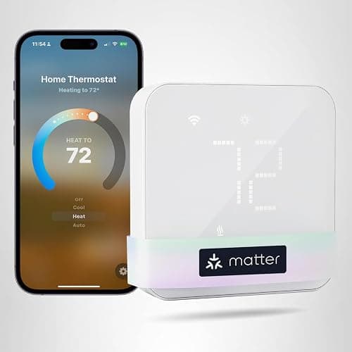 meross Smart Thermostat for Home, WiFi Thermostat Works with Matter, Alexa, Apple Home, Google Assistant, App & Voice Control, 7x24h Scheduling, Energy Saving, C-Wire Required thumbnail 10
