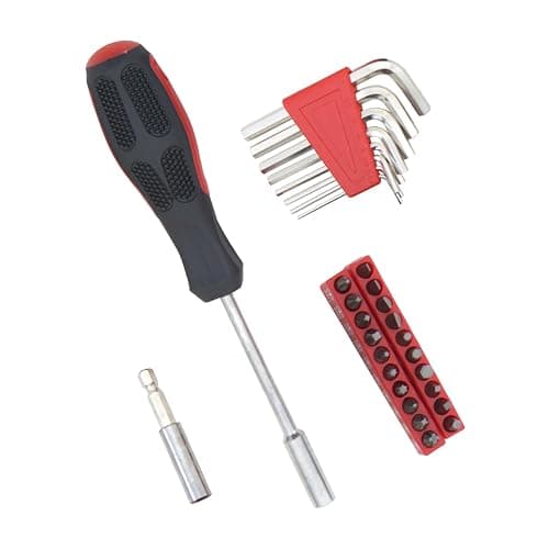 Hantinstom 39-Piece Household Tools Kit Essential Home Repair Set with Plastic Toolbox Ideal for College Students, Home Use & More thumbnail 5