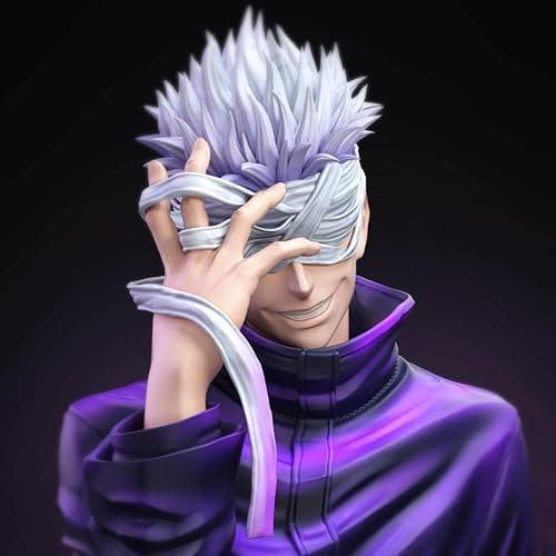 YLQANONG JJK Figures Gojos Anime Figure Statues Gojos JJK Anime Action Figurine Ornament Desk Decoration 13.78IN thumbnail 2
