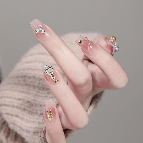 3D Christmas Nail Charms, 60 Pcs Snowflake Christmas Tree Wreaths Bell Elk Santa Christmas Nail Art Charms Gems Gold Silver Metal Nail Studs Nail Jewels for Xmax Holiday DIY Craft Design thumbnail 7