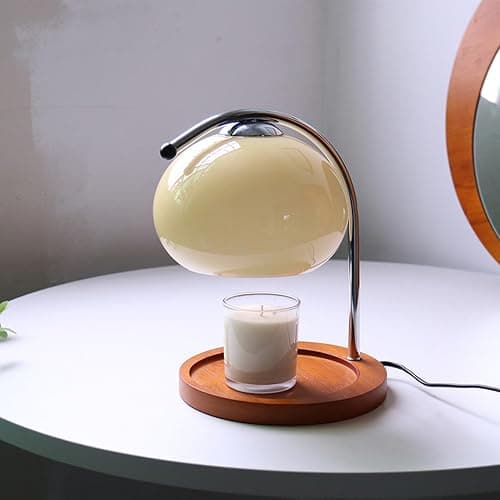 Topyond Candle Warmer Lamp with Extra-Large Solid Wood Tray, Candle Warmer, Dimmable Vintage Aromatherapy Table Lamp, Bedroom Desk Decor Gift for Women and Home Decorators thumbnail 7