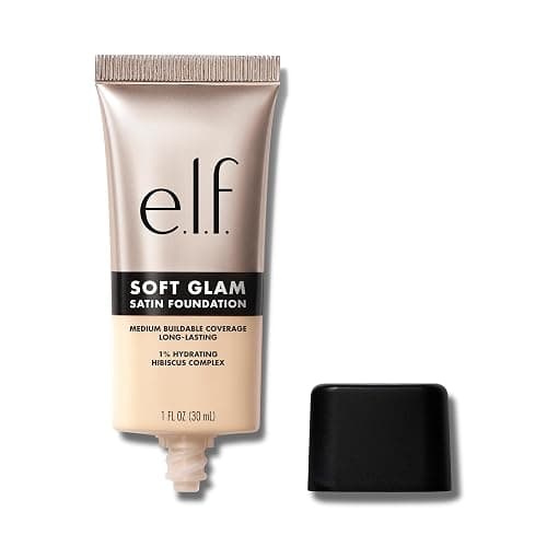 e.l.f. Soft Glam Foundation, Medium Coverage, Long-Lasting & Buildable Foundation For A Smooth, Satin Finish, Vegan & Cruelty-Free, 10 Fair Cool - 10 Fair Cool - Image 1