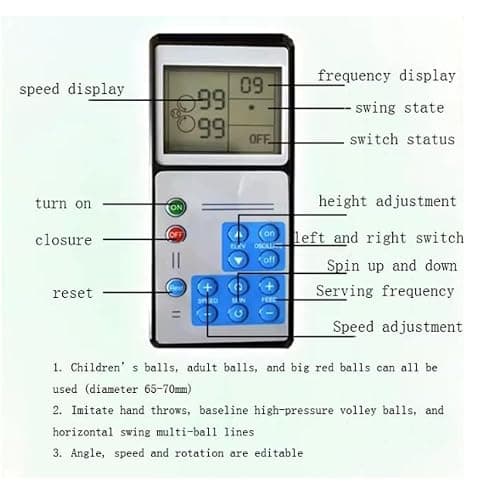 YSFHYAN Portable Tennis Ball Machine, Automatic Tennis Ball Launcher, 50-Ball Tennis Ball Machine, Pre-Programmed And Custom Drills, Complete Training Mode, For Beginners Solo Training Sports thumbnail 4