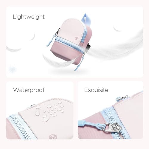 Babysun Mini Backpack Keychain Wristlet Pouch Small Change Coin Purse Cute Zipper Wallet With 3 RFID Card Slots For Women/Men Airpods Cosmetics thumbnail 7