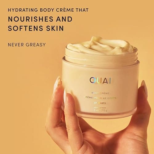 OUAI Body Cream, St. Barts - Hydrating Whipped Body Cream with Cupuaçu Butter, Coconut Oil and Squalane - Softens Skin and Delivers Healthy-Looking Glow - Sulfate-Free Skin Care (7.5 Oz) thumbnail 2