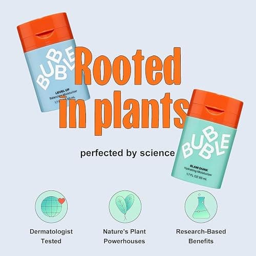 2 X 50ml Bubble Skincare Slam Dunk Hydrating Moisturizer | Hydration Boost | Vitamin E+Aloevera Juice | Suitable For Normal to Dry Skin | Non-Greasy Finish | Radiant Complexion | Paraben Free thumbnail 2