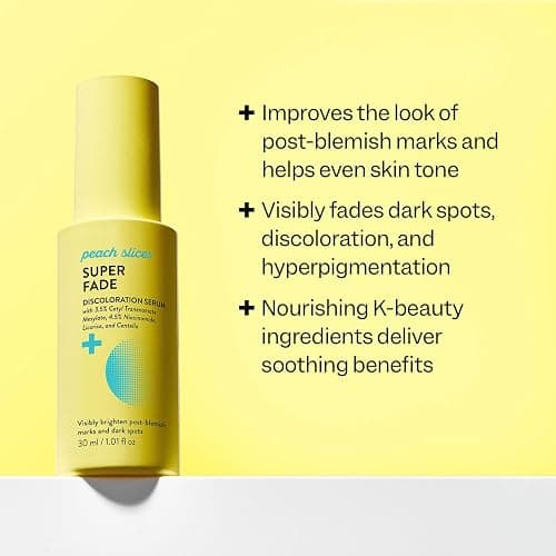 Peach Slices - Super Fade Discoloration Serum for Face (1.01 oz) - Dark Spots, Hyperpigmentation, Uneven Skin - Niacinamide Serum - Tranexamic Acid - Vegan & Cruelty Free - Korean Skin Care & Beauty thumbnail 7