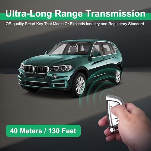 Autel Universal Key Fob for BMW, MaxiIM IKEY IKEYBW004AL, OE-Quality Smart Key Replacement, Vehicle Blank Key, Work with KM100, IMMO Learning, Key Creation/Clone, Chip Read/Write thumbnail 2