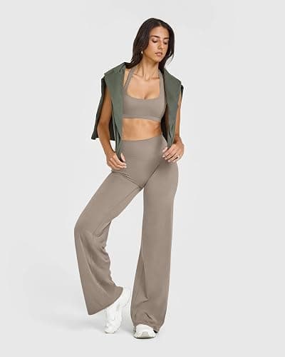 OQQ Yoga Pants Women High Waist Stretch Casual Soft Straight Leg Bottoms thumbnail 5