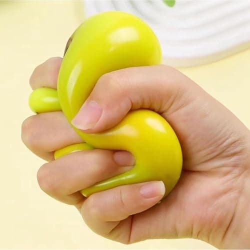 2PCS Chameleon Mango Crunch Squishy - Flexible, Color Changing Mango Stress Ball, Chameleon Mango Crunch Stress Ball with Temperature Color-Changing, Cute Fruit Sensory Fidget Toy for Kids & Adults thumbnail 2