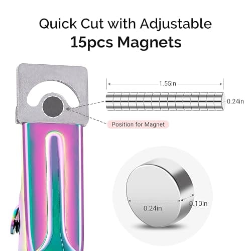 MelodySusie Nail Clippers Tip Cutters for Acrylic False Fake Gel Artificial Nails Rustproof Sharp Professional Manicure Pedicure Trimmer Nail Care Tools (Colorful, Small) thumbnail 2