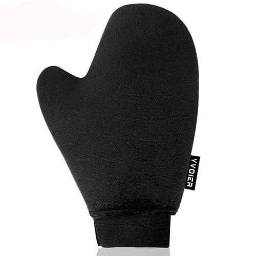 Yvoier Self Tanning Mitt Applicator - Elastic Wrist Tan Mitt Applicator Microfibre Tanning Lotion Applicator Self Tanning Glove Sunless Tanning Mitt Streak Free Tan for Tanner Spray Mousse Lotions - Image 1