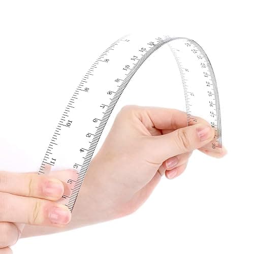 4 Pack 6-Inch Straight Rulers,Clear Plastic Ruler, Centimeter and inch Ruler Suitable for Student School and Office Study Drawing Measuring Standard thumbnail 3