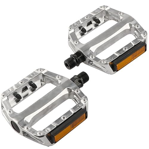 AVASTA Bike Pedals, Aluminum Alloy Bicycle Pedals with Reflector for Mountain Bike Road Bike and Other Bicycles,Threads Size 9/16 Inch thumbnail 3