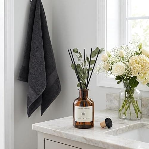 WEALD TRIBE Flower Reed Diffuser Set Eucalyptus & Lavender Scent for Room Bathroom Accessories Shelf Decor & Air Fresheners, Sticks Defusers with 4.0 fl oz Essential Oils, Home Fragrance Office Gift thumbnail 5