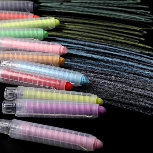 12pcs Dustless Chalk for Kids Colored Chalkboard Chalk with Pen Holder Blackboard Eraser Sidewalk Chalk for Kids Dust Free Chalk Crayons for Children Students Teacher Drawing Writing thumbnail 6