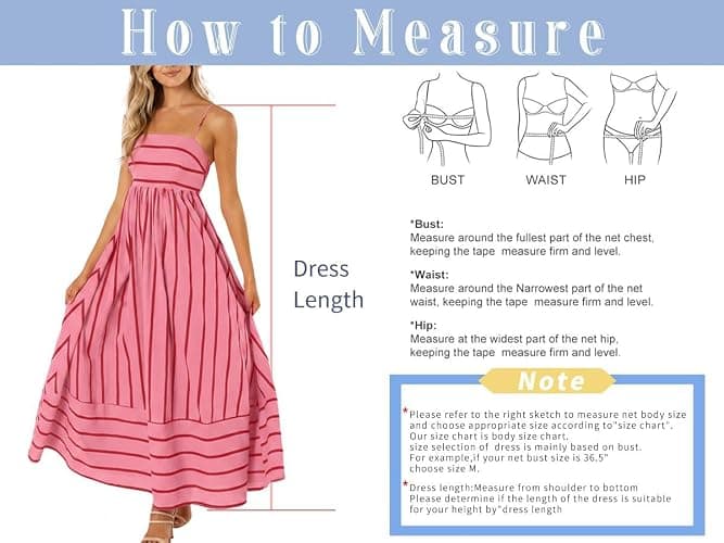 chouyatou Women's Striped Back Smocked Maxi Dress Sexy Spaghetti Strap Cut Out Flowy Swing Long Dress thumbnail 6