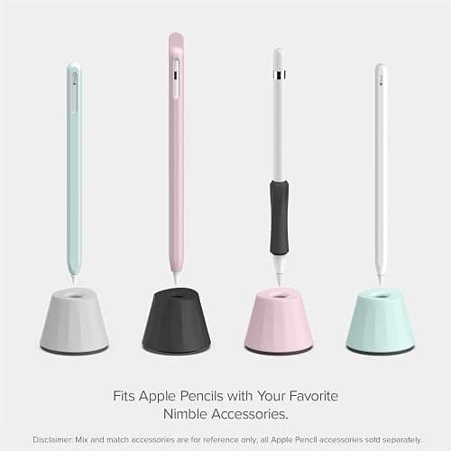 UPPERCASE Designs NimbleSleeve Premium Silicone Case Holder Protective Cover Sleeve Compatible with iPad Apple Pencil Pro and 2nd Generation Only (Pink) thumbnail 6