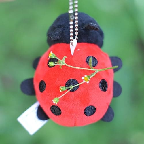 JIANEEXSQ Cute Realistic Ladybug Insect Stuffed Animal Plush Toy, Lifelike Ladybug Plush Doll, Backpack Handbag Pandent Gift (Ladybug) thumbnail 9