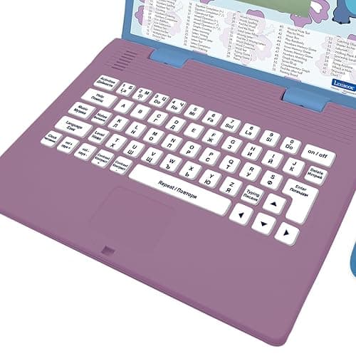 LEXIBOOK, Disney Stitch, Bilingual Bulgarian/English educational computer, Toy for children with 124 language, writing, maths, logic, music activities and games, Blue, JC598Di20 thumbnail 4