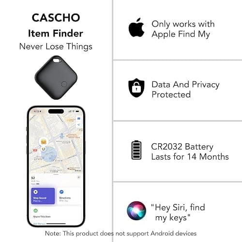 Air Tracker Tags-4 Pack[Apple MFi Certified], Bluetooth Tracker Works with Apple Find My APP (iOS Only), Smart Tag Item Finder for Keys, Bags, Luggage, Wallet, Replaceable Battery Last 2 Years thumbnail 2