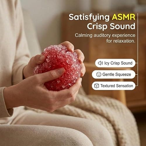 Crunchy Squishy Stress Ball, Upgraded Portable Soft Squishy Ball (Blue #B) | 2026 New, Stress Relief, Portable Design, Soft Texture, Squishy Toy thumbnail 4