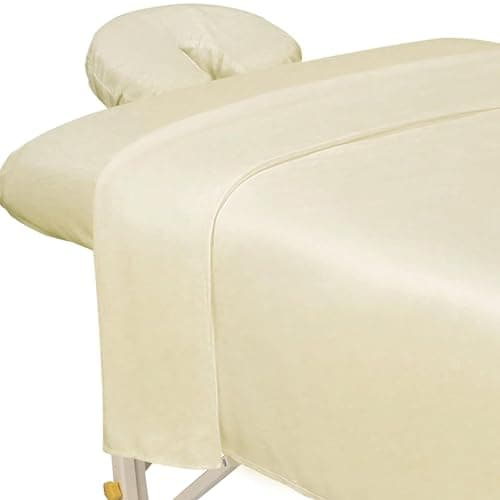ForPro 3ct Microfiber Massage Sheet Set, Natural, Ultra-Light | for Massage & Treatment Tables, Disposable Table Sheets, Spa Bed Sheets, Esthetician Table Linens, Salon & Spa Essentials - Image 1
