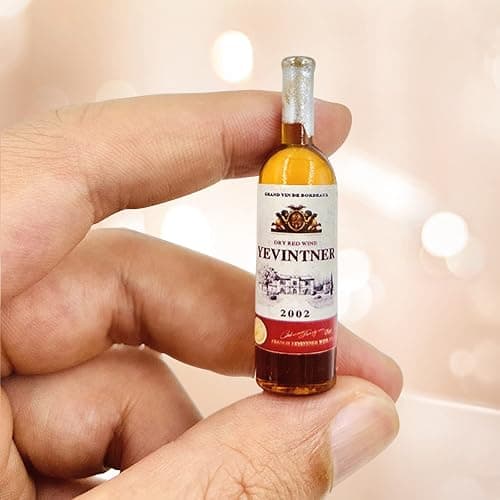 10Pcs 1:12 Scale Mini Miniature Bottles Wine Bottles miniverse Make it Mini Food Mini House Drink Accessories Dollhouse Decoration (10pcs Non-Repeating) thumbnail 2