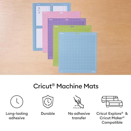 Cricut StandardGrip Cutting Mat Pack (6 Count, 12in x 12in) - for Explore & Maker Machines thumbnail 3