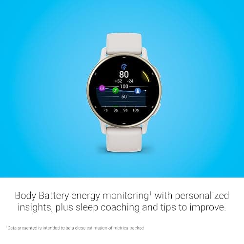 Garmin vívoactive 5, Health and Fitness GPS Smartwatch, AMOLED Display, Up to 11 Days of Battery, Ivory thumbnail 4