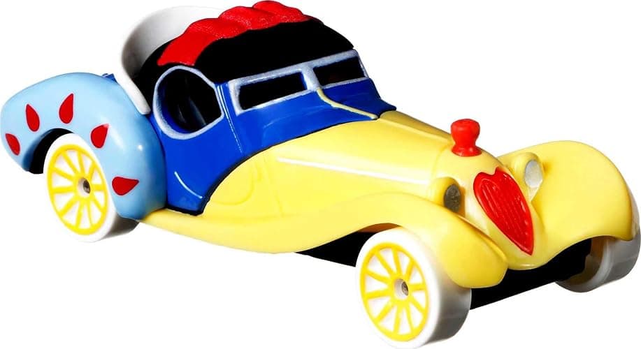 Hot Wheels Mattel Disney Princess Toy Cars 5-Pack, Set of 5 Character Vehicles in 1:64 Scale: Mulan, Snow White, Belle, Jasmine & Ariel thumbnail 4
