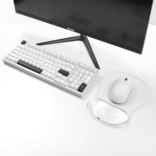 Gel Mouse Pad with Wrist Rest, Ergonomic Clear Mousepad Support, Cooling Pain Relief Mousepad with Non-Slip PU Base for Computer/Office/Home thumbnail 7