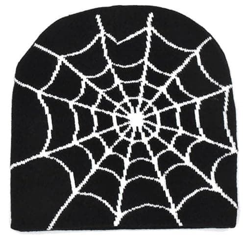 Arcimatto Y2k Spider Beanie Hat Wool Acrylic Knit Skull Cap Winter Warm Streetwear MEA Design Hats for Women Man Teenagers thumbnail 3