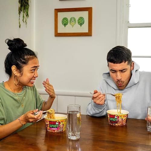 Nissin Hot & Spicy Ramen Noodle Soup, Chicken, 3.32 Ounce (Pack of 6) thumbnail 5