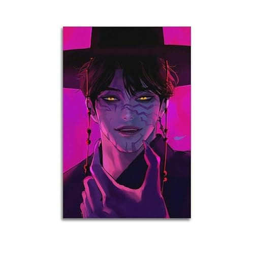 Movie KPop Demon Hunters Jinu Canvas Poster Wall Art Decor Print Picture Paintings for Living Room Bedroom Decoration 08x12inch(20x30cm) - Image 1