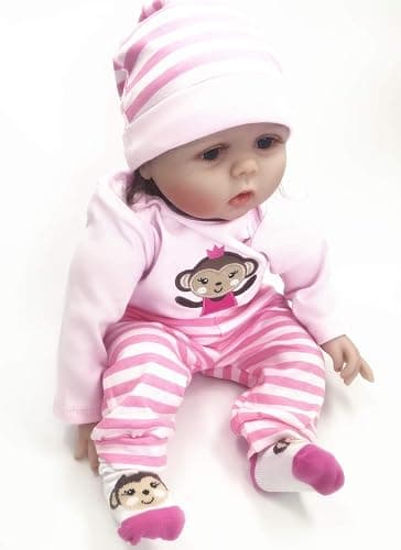 Tatu Reborn Baby Girl Doll Clothes 20-22 Inches Newborn Baby Girl 4 Pieces Accessories Set thumbnail 3
