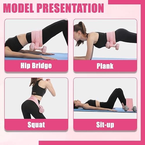 Exercise Hip Thrust Belt, Booty Belt for Hip Thrust, Adjustable Lifting Belt,Hip Belt Pad for Dumbbells Kettlebells Gym Fitness Bodybuilding Weightlifting thumbnail 5